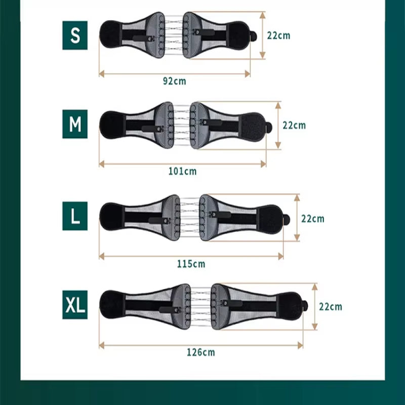 Unisex Lumbar Corrector Comfortable Breathable Fitness Correction Pain Relief Waist Support Belt for Herniated Disc, Sciatica